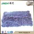 Hot design multi-colors high quality bleached Blue Tibet Lamb Fur Plate